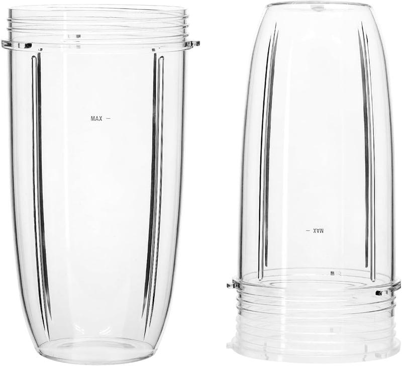 QWORK 2db 32oz Turmixgép Pohár NutriBullet 900W/600W Kompatibilis Alkatrész