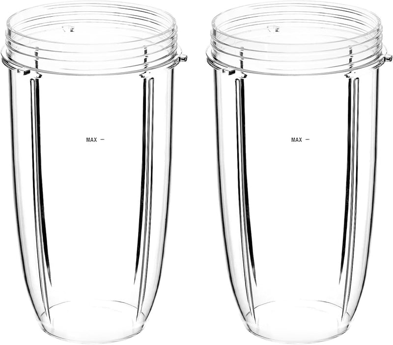 QWORK 2db 32oz Turmixgép Pohár NutriBullet 900W/600W Kompatibilis Alkatrész