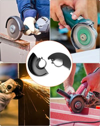 QWORK 2db fekete sarokcsiszoló védőburkolat 115-125mm-es csiszolókoronghoz 4