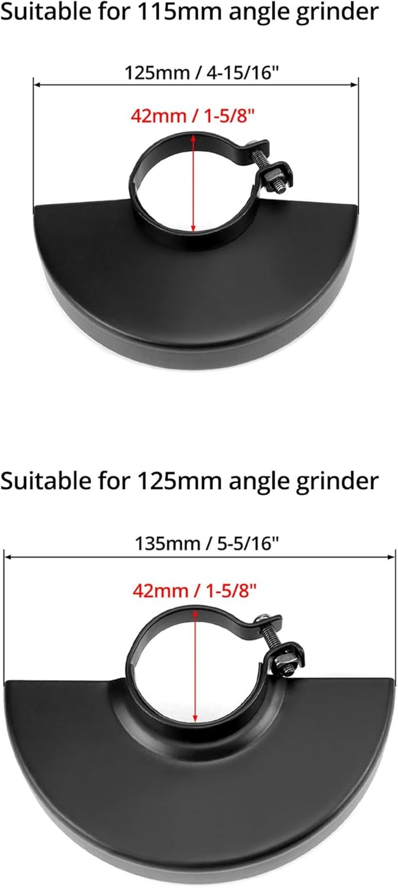 QWORK 2db fekete sarokcsiszoló védőburkolat 115-125mm-es csiszolókoronghoz