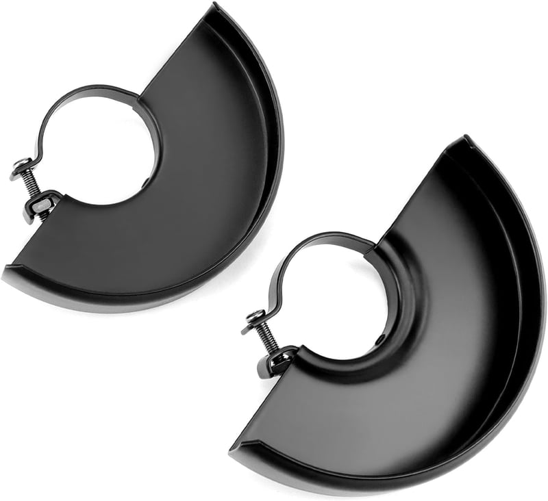 QWORK 2db fekete sarokcsiszoló védőburkolat 115-125mm-es csiszolókoronghoz