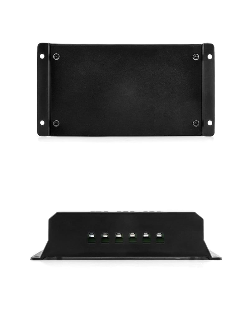 QWORK 2db Napelemes Töltésvezérlő 30A 12V/24V USB Porttal és LCD Kijelzővel