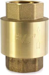 QWORK 3/4 Hüvelyk Visszacsapó Szelep Visszafolyás Gátló Sárgaréz DN20 - G3/4 1