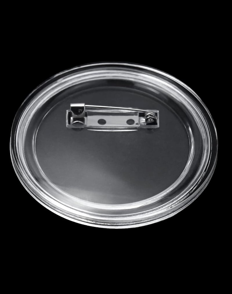QWORK 30 Darabos Gomb Készlet 60mm Átlátszó Kitűző DIY Kézműves Alkotáshoz