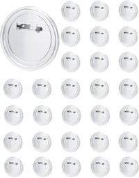 QWORK 30 Darabos Gomb Készlet 60mm Átlátszó Kitűző DIY Kézműves Alkotáshoz 1
