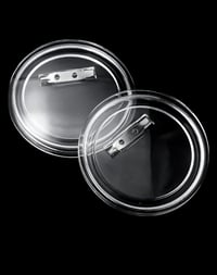 QWORK 30 Darabos Gomb Készlet 60mm Átlátszó Kitűző DIY Kézműves Alkotáshoz 8