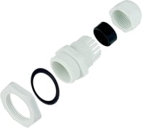 QWORK 32 db-os IP68 vízálló kábelátvezetők készlet - M12, M16, M20, M25 méretű műanyag tömszelencék, porvédett, -20°C - +80°C hőállóságú 3