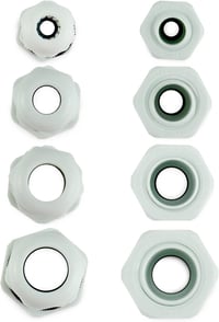 QWORK 32 db-os IP68 vízálló kábelátvezetők készlet - M12, M16, M20, M25 méretű műanyag tömszelencék, porvédett, -20°C - +80°C hőállóságú 4