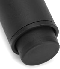 QWORK 4 darabos bútor láb magasságállítható 180-330 mm vasalap csavarható lemezzel fekete 4