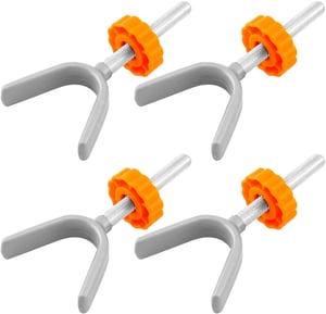 QWORK navojni vijak s Y-prihvatom za zaštitnu ogradu - 10x73 mm, M10 - 4 kom.