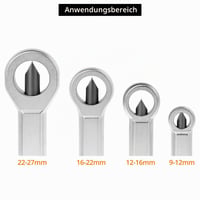 Set 4 piese QWORK pentru spart piulițe, cu valiză, oțel pentru rulmenți, 9-12 mm, 12-16 mm, 16-22 mm, 22-27 mm, pentru piulițe blocate/gripate 3