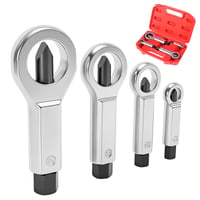 Set 4 piese QWORK pentru spart piulițe, cu valiză, oțel pentru rulmenți, 9-12 mm, 12-16 mm, 16-22 mm, 22-27 mm, pentru piulițe blocate/gripate 7