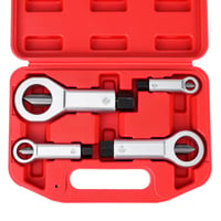 Set 4 piese QWORK pentru spart piulițe, cu valiză, oțel pentru rulmenți, 9-12 mm, 12-16 mm, 16-22 mm, 22-27 mm, pentru piulițe blocate/gripate 5