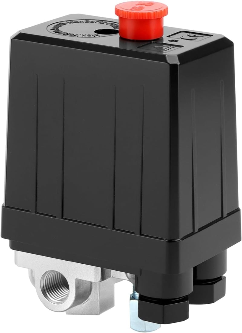 QWORK 4-utas nyomáskapcsoló 220V légkompresszorhoz