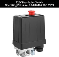 QWORK 4-utas nyomáskapcsoló 220V légkompresszorhoz 3