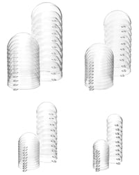 Set 40 globuri decorative din plastic transparent QWORK – Ø3 cm, Ø4 cm, Ø5 cm, Ø6 cm – Ornamente de Crăciun umplute/umplibile 7