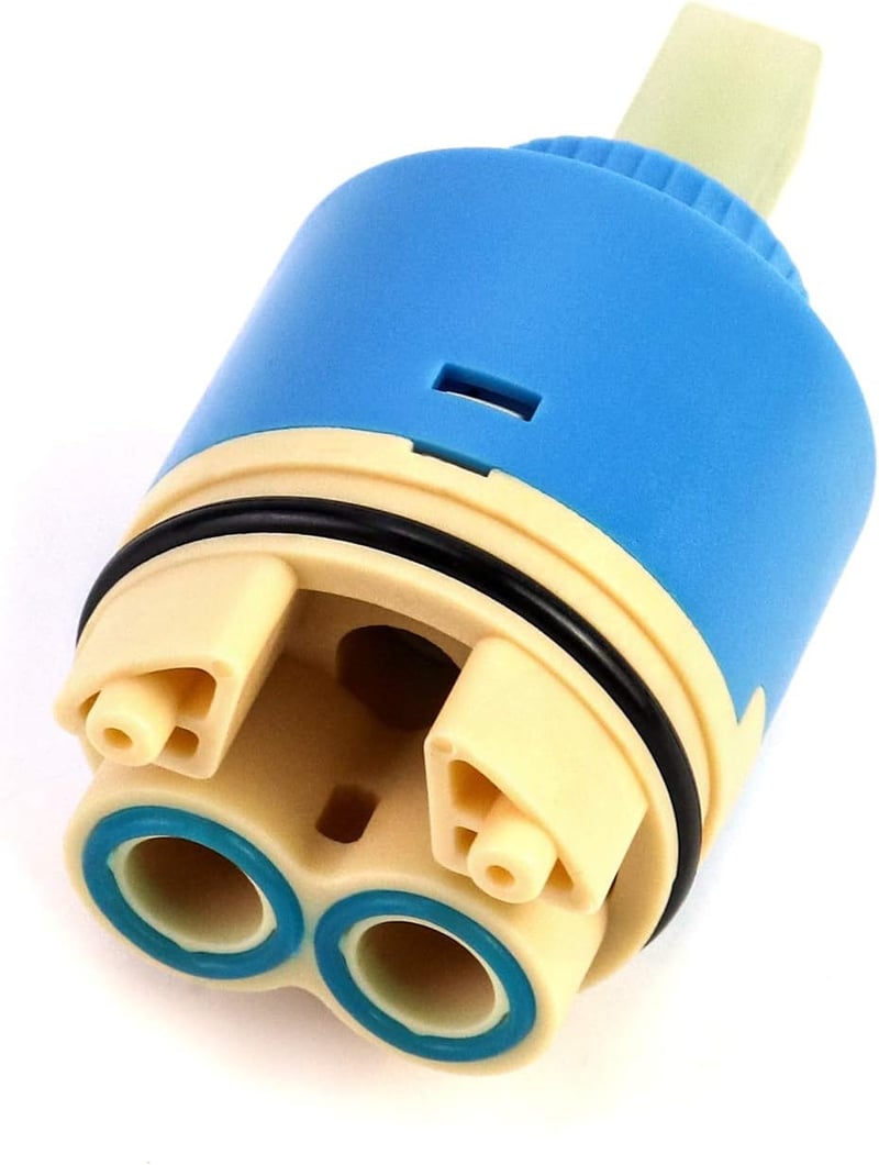 QWORK 40mm Kerámia Csappatron Konyhai Csaptelep Keverőcsaphoz - 40 mm mit Kartuschenboden