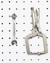 QWORK 60 db Perforált Falhorog Szett, Pegboard Horogok Kijelzéshez és Tároláshoz 5-10 cm - 5cm, 10cm, 30+30pcs 4