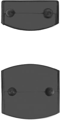 QWORK 72 db ágykeretes sapka szett, fekete, 55x9 mm, oldal és közép 3