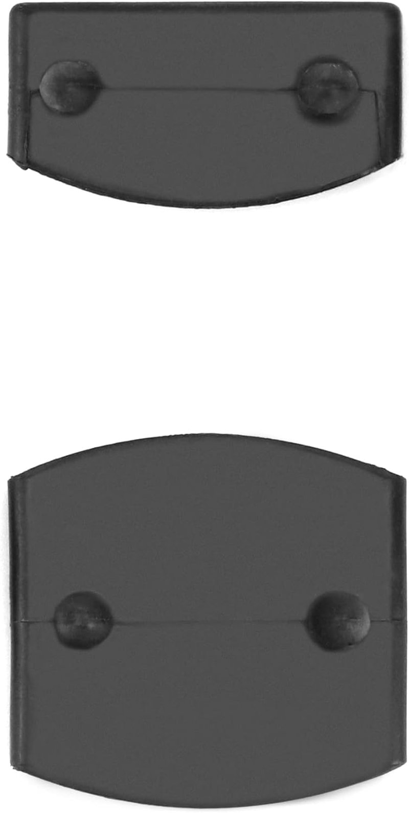 QWORK 72 db ágykeretes sapka szett, fekete, 55x9 mm, oldal és közép