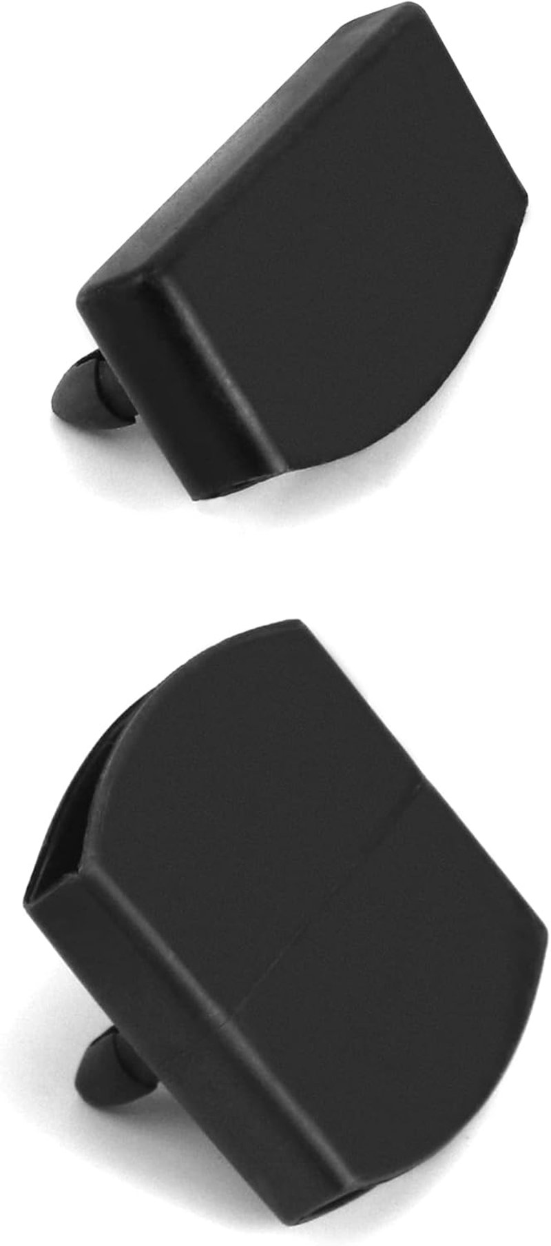 QWORK 72 db ágykeretes sapka szett, fekete, 55x9 mm, oldal és közép