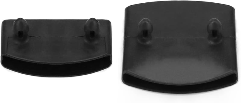 QWORK Ágyrács Végzáró Kupak Szett 36 db - Fekete Műanyag Ágyléc Tartó 55x9 mm - 24 Oldalsó és 12 Középső Alkatrész Ágykeret Javításhoz