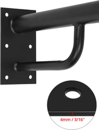 QWORK Állítható Boxzsák Tartó Konzol 43-63cm - Masszív Acél Fali Rögzítő 150kg Teherbírással, Csavarokkal 4