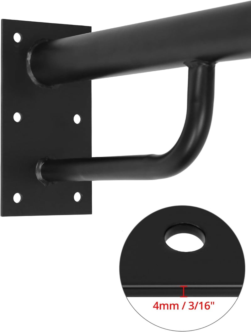 QWORK Állítható Boxzsák Tartó Konzol 43-63cm - Masszív Acél Fali Rögzítő 150kg Teherbírással, Csavarokkal