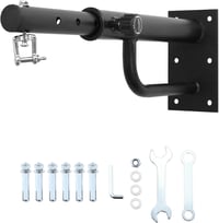 QWORK Állítható Boxzsák Tartó Konzol 43-63cm - Masszív Acél Fali Rögzítő 150kg Teherbírással, Csavarokkal 1