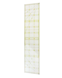 QWORK Átlátszó Műanyag Vonalzó 15x60 cm - Francia Stílusú Varrási Segédeszköz Szögjelzőkkel Patchwork és Quilting Munkákhoz 1