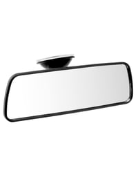 QWORK Vnútorné spätné zrkadlo 200x60 mm, autoškola zrkadlo s pevnou prísavkou, otočné o 360°, pre osobné autá, SUV a nákladné vozidlá 7
