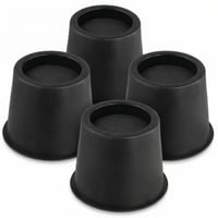 QWORK podizači za namještaj, 4 komada, okrugli podizači kreveta od 10 cm, nosivost 990 kg, za krevet, kauč, pisaći stol, stolicu, hladnjak 1