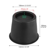 QWORK podizači za namještaj, 4 komada, okrugli podizači kreveta od 10 cm, nosivost 990 kg, za krevet, kauč, pisaći stol, stolicu, hladnjak 2