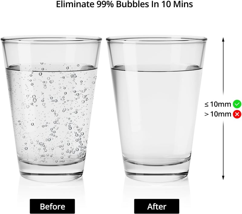 QWORK Epoxy Resin Vákuumkamra 2000ml Légbuborék Eltávolítás 10 Perc