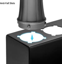 QWORK Fali Tartó Szervező Dyson Airwrap Hajformázóhoz - Alumínium Rendszerező Hajsütővas Feltétekhez és Kefékhez 4