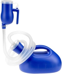 QWORK Férfi Vizelet Gyűjtő Palack 2000ml Csővel Utazáshoz Kórházhoz 1