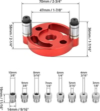 QWORK Fúrásközpont Kereső 3-10mm Fúrófejjel Famegmunkáláshoz 6