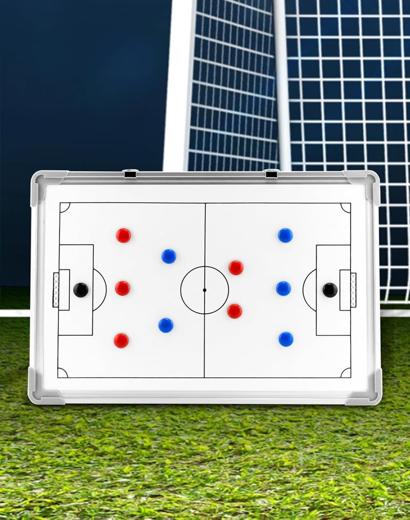 QWORK Futball Taktikai Tábla 45x30 cm Kiegészítésekkel