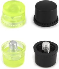 QWORK Gumikalapács 25mm dupla fejű kalapács 2 cserélhető fejjel 3