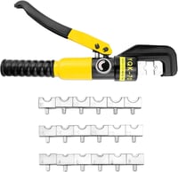 QWORK Hidraulikus Sertéshúzó Fogó 10t 10mm 8 Matrica 4-70mm² 5