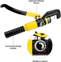 QWORK Hidraulikus Sertéshúzó Fogó 10t 10mm 8 Matrica 4-70mm² 2