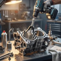 QWORK Honing Tool 32-89mm Hengerhonolás 3-Karos Hengermegmunkáló Eszköz 5