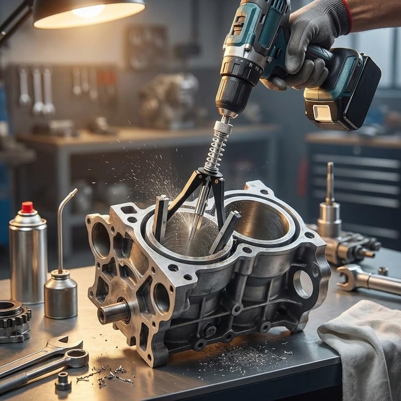 QWORK Honing Tool 32-89mm Hengerhonolás 3-Karos Hengermegmunkáló Eszköz