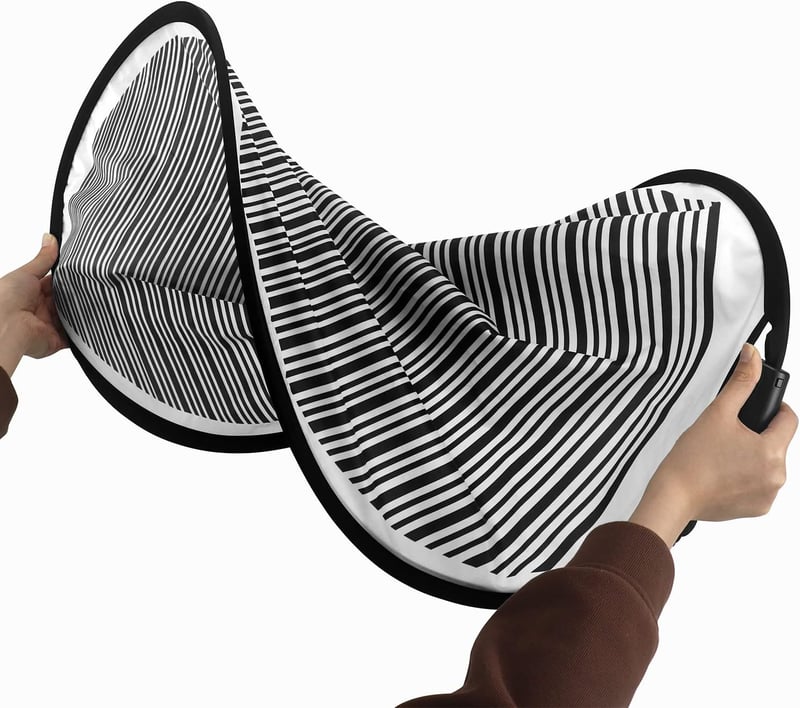 QWORK Karosszéria Javító Tükör Összecsukható 80cm Autó Horpadás Javítás