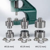 QWORK kézi szemfűzőprés készlet 3 vágóbetéttel és 1500 szemgombbal (6/10/12 mm) 4