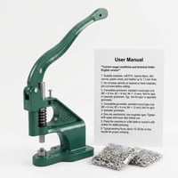 QWORK kézi szemfűzőprés készlet 3 vágóbetéttel és 1500 szemgombbal (6/10/12 mm) 7