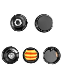 Filtru pentru Compresor de Aer QWORK cu Amortizor de Zgomot, 1/2" PT, 20 mm, Filtru de Aspirație Metalic pentru Reducerea Zgomotului, 2 bucăți 3