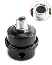 Filtru pentru Compresor de Aer QWORK cu Amortizor de Zgomot, 1/2" PT, 20 mm, Filtru de Aspirație Metalic pentru Reducerea Zgomotului, 2 bucăți 4