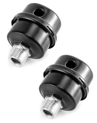 Filtru pentru Compresor de Aer QWORK cu Amortizor de Zgomot, 1/2" PT, 20 mm, Filtru de Aspirație Metalic pentru Reducerea Zgomotului, 2 bucăți 1
