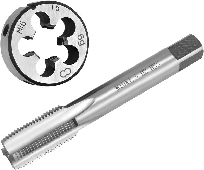 QWORK M16 x 1.5 mm Menet Vágó és Szerszám Készlet